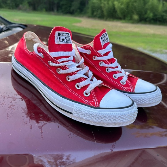 Converse Chuck Taylor All Star Ox Men’s 8 woS 10 Red Top Casual Shoes Sneakers - Picture 6 of 6